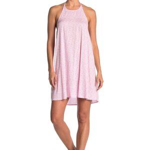 NWT Abound Pink Daisy Floral Halter Tie Neck Sleeveless Summer Dress - M